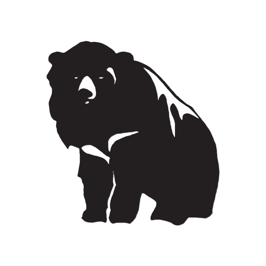 Bear Grizzly Kodiak – Vinyl Decal Sticker – Multiple Color & Sizes – ebn796