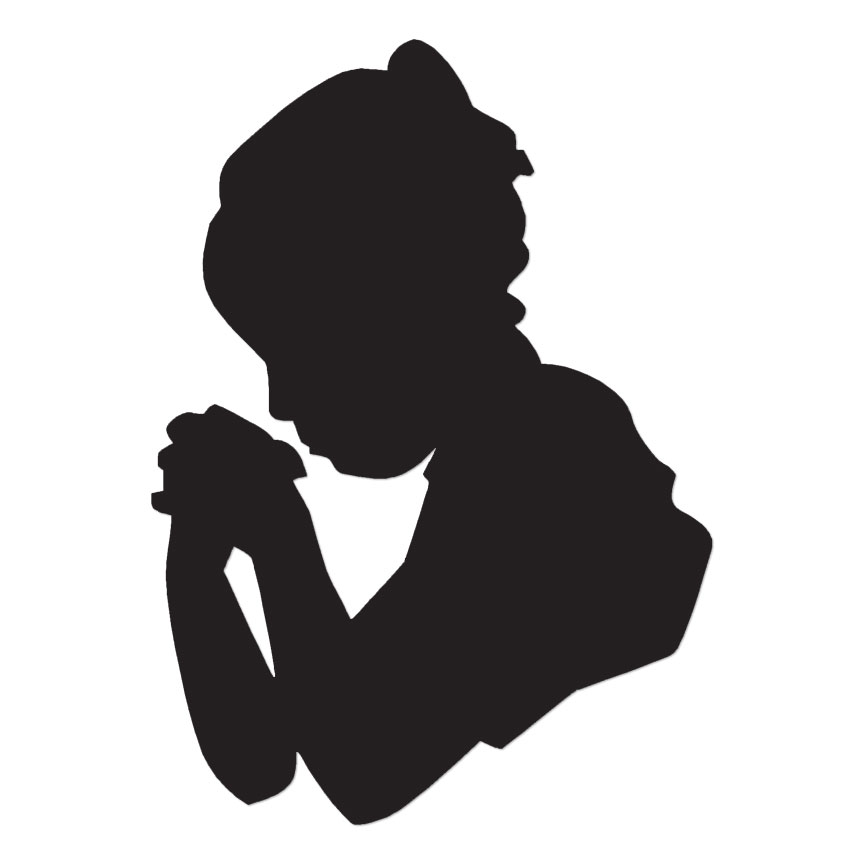 Praying Prayer Child – Vinyl Decal Sticker – Multiple Color & Sizes – ebn959