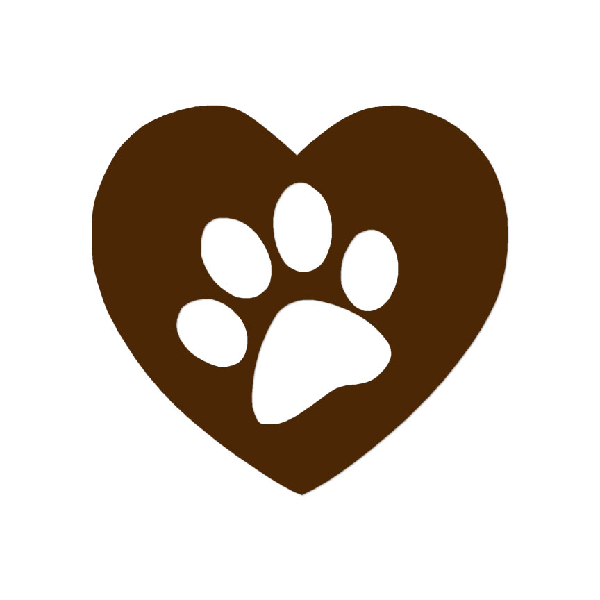 Dog Paw Print - Vinyl Decal Sticker - Multiple Color & Sizes - ebn212