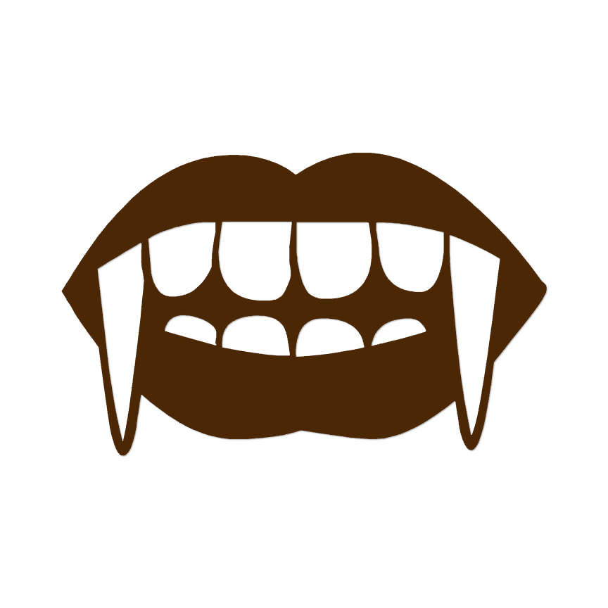 clipart vampire fangs