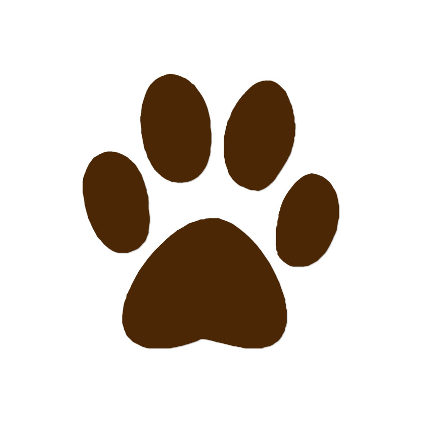 Dog Paw Print - Vinyl Decal Sticker - Multiple Color & Sizes - ebn212