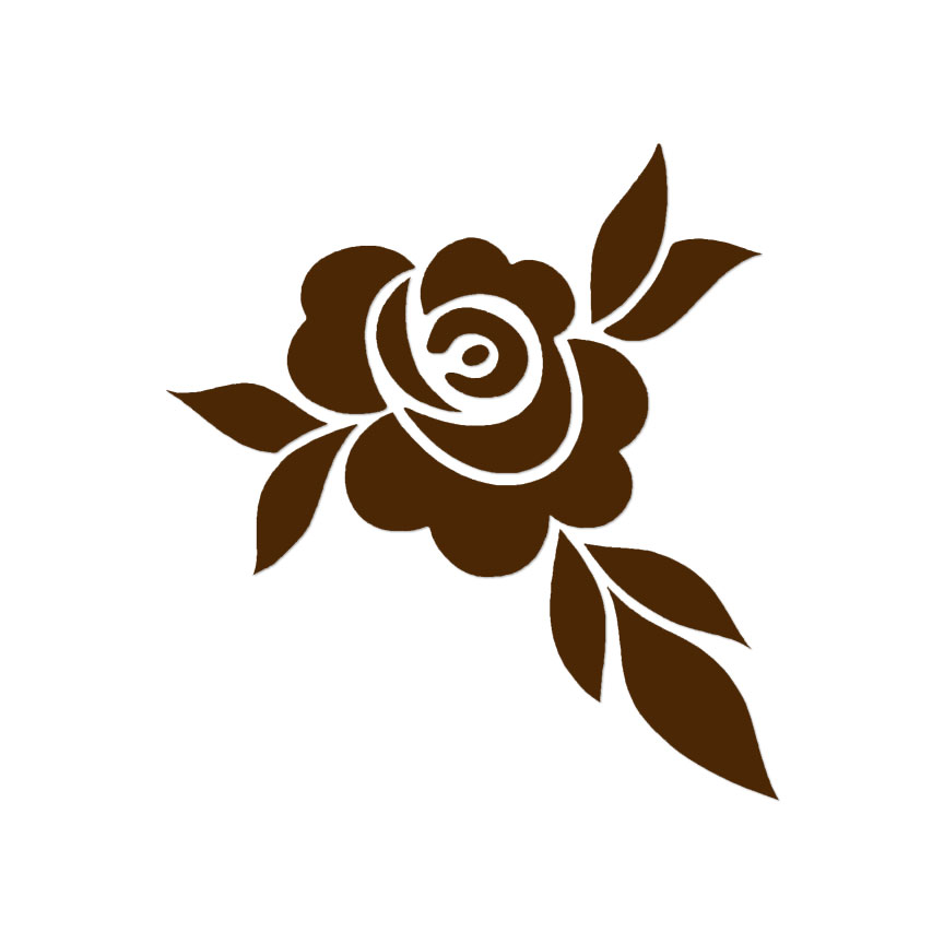 tribal flower rose