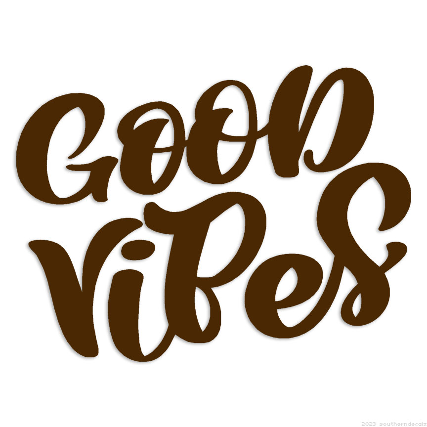 Good Vibes poster decal - Several Colours