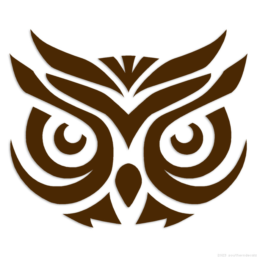 tribal owl head