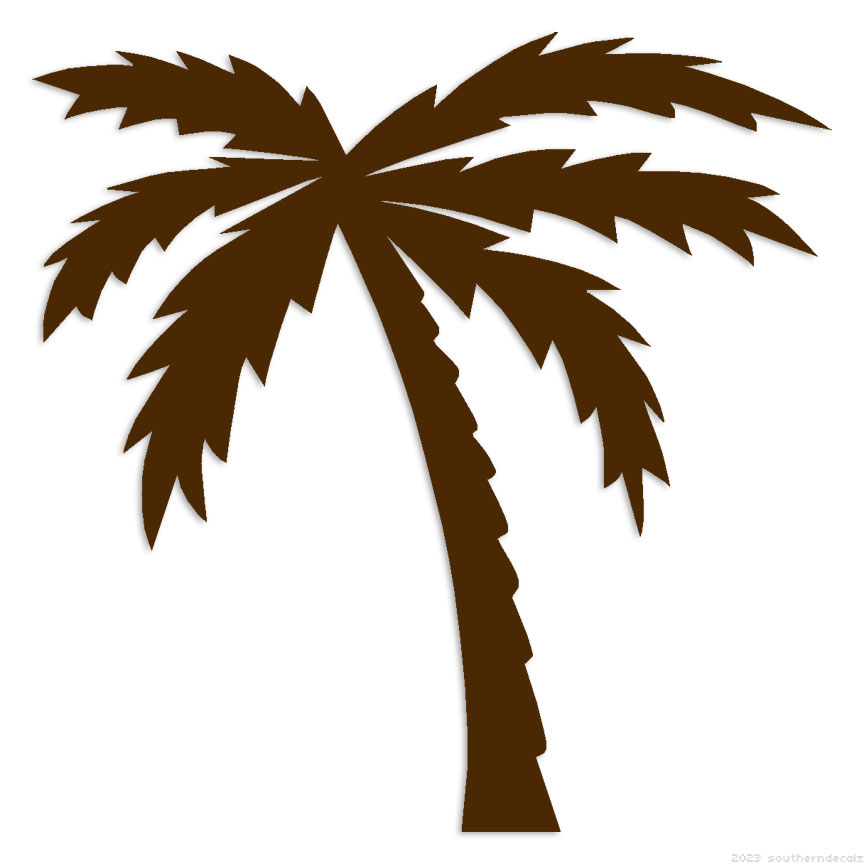 Wholesale Palm Tree Multi Color Aesthetic Sticker for your store - Faire