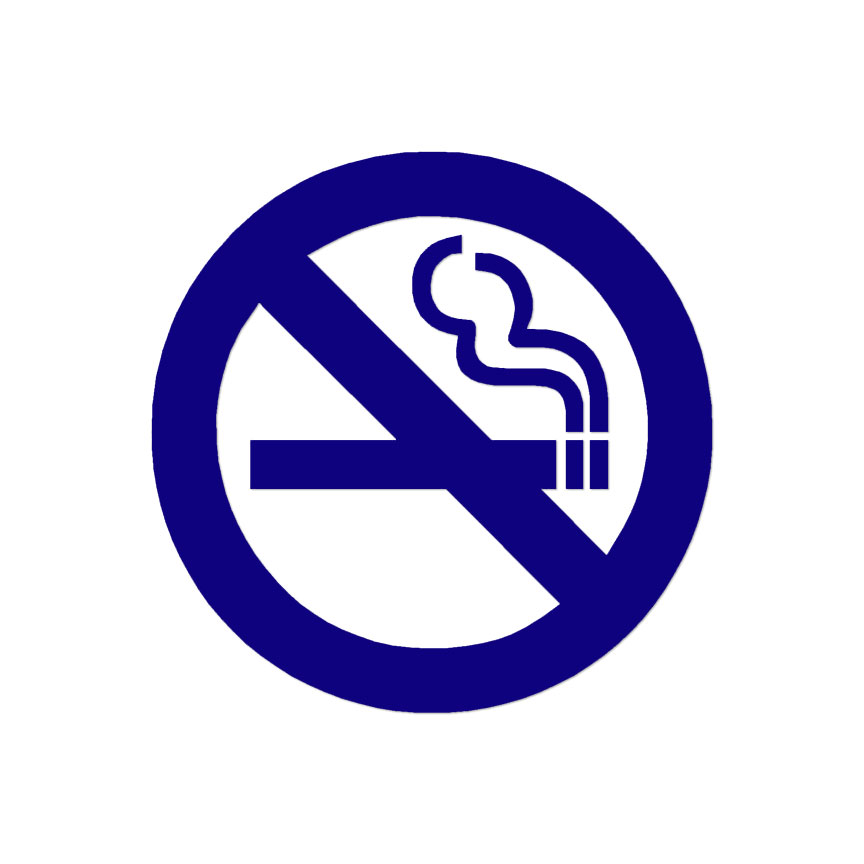 3 segni smoking area Sign – Sticker in vinile autoadesivo
