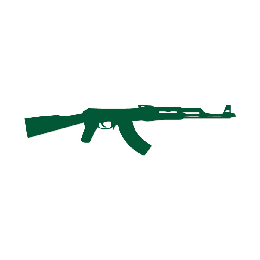 EARLFAMILY Gun Shaped AK-47 Replica Vinyl Airsoft Pistola Decal