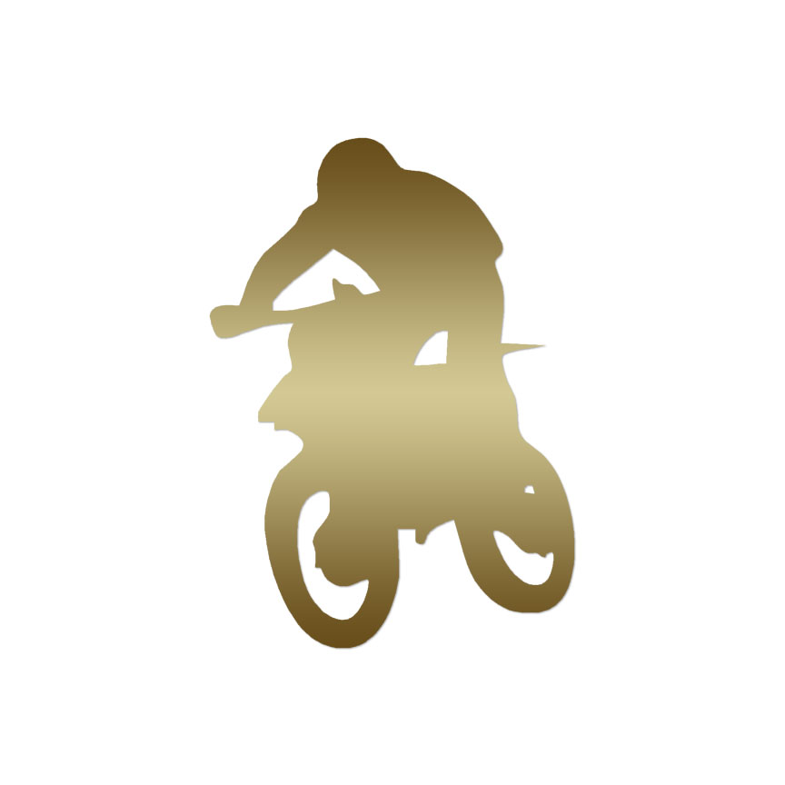 Motocross Dirt Bike Stunt Rider Sticker