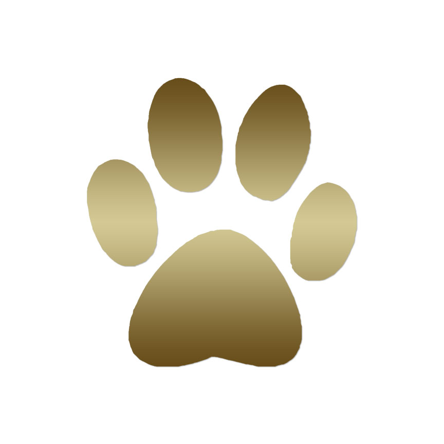 Dog Paw Print - Vinyl Decal Sticker - Multiple Color & Sizes - ebn212