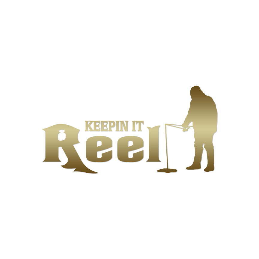 Keep It Reel Ice Fishing - Decal Sticker - Multiple Color & Sizes - ebn417