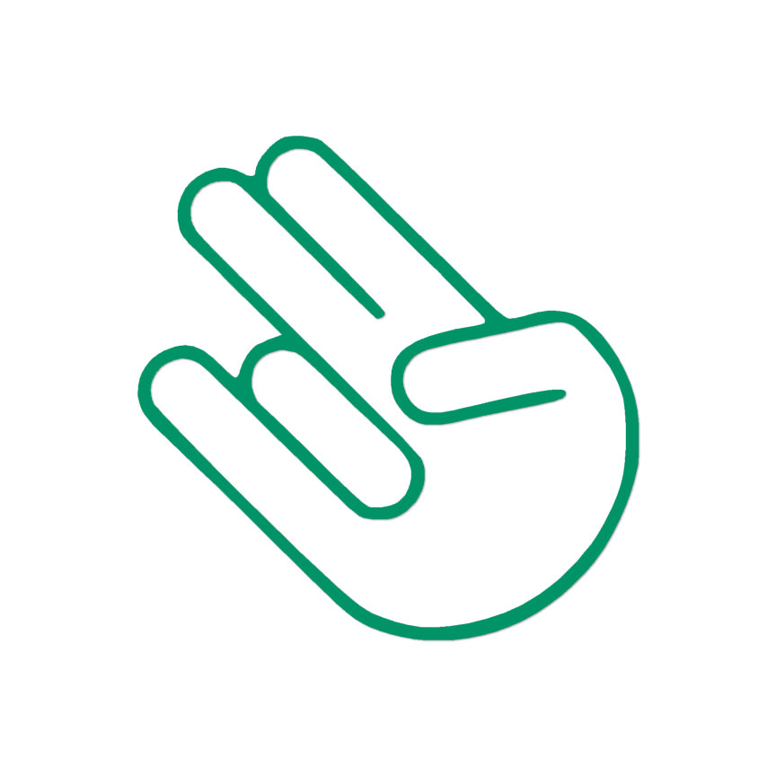 Adesivo Per Cellulare 'The Shocker Hand' 50x70 Mm Con Bandiera Corea Del Sud - Skin In Vinile Orafol Made In Germany - 3