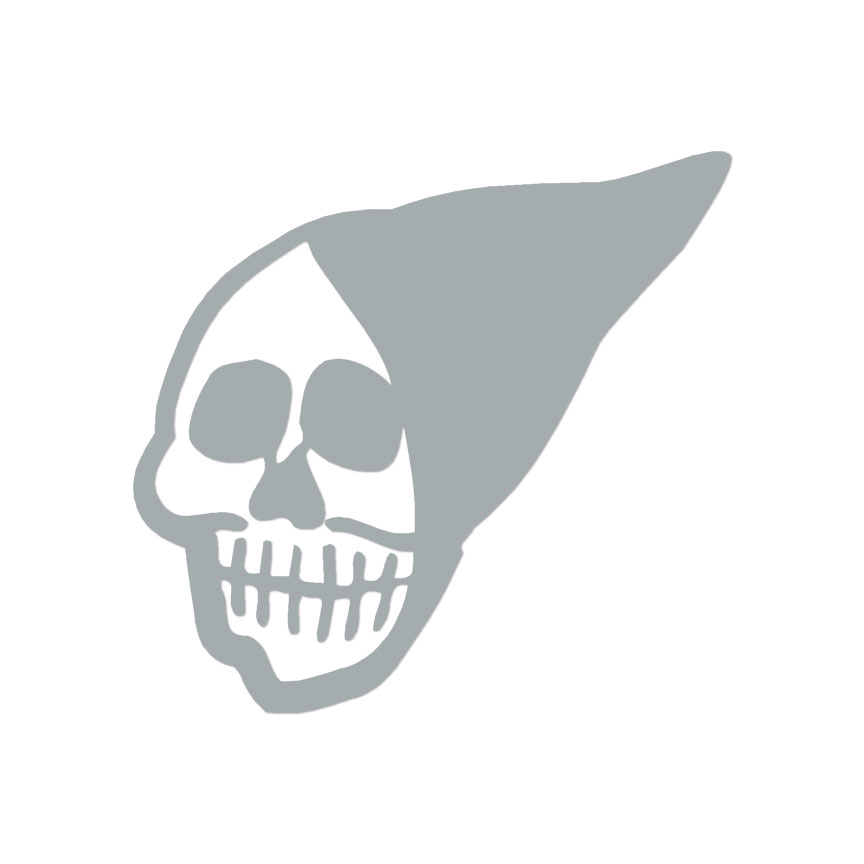 Grim Reaper Death Skull, Vinyl Decal Sticker, Indoor Outdoor, 3 Sizes,  #11038