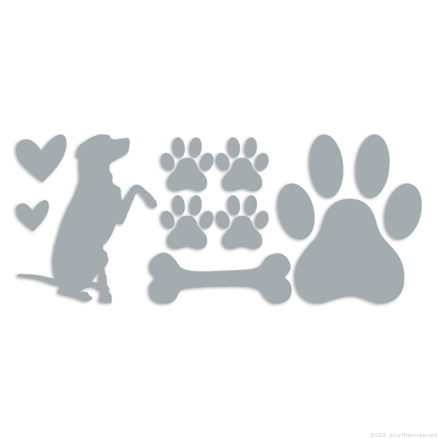 Sticker Dog Paw Print 