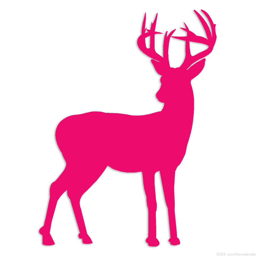 pink deer decal