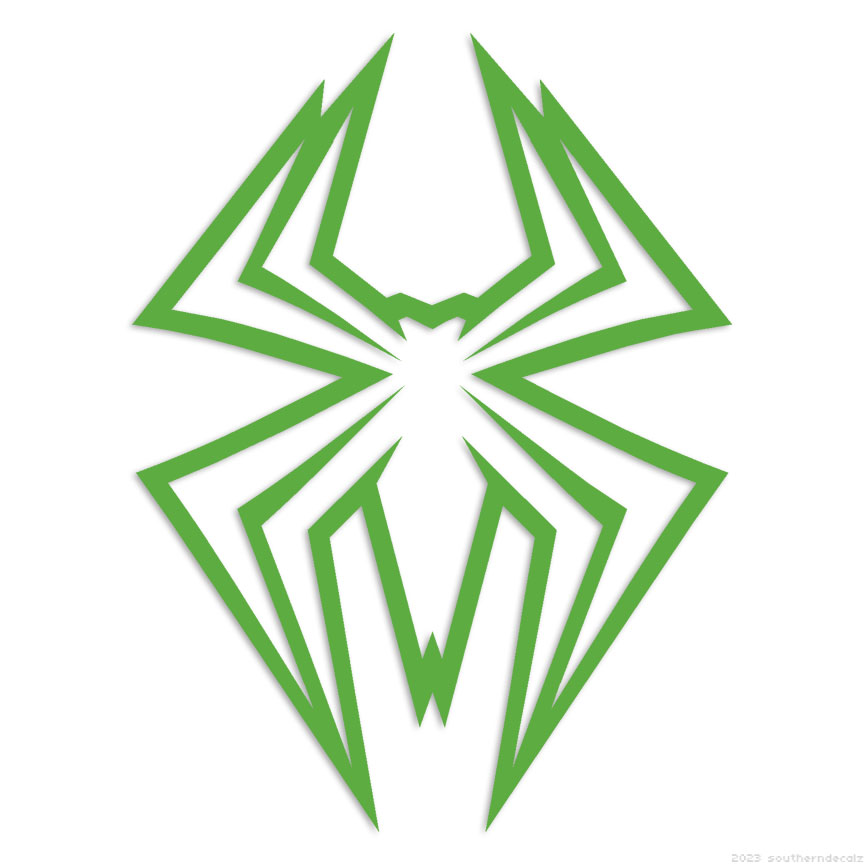 green spiderman logo