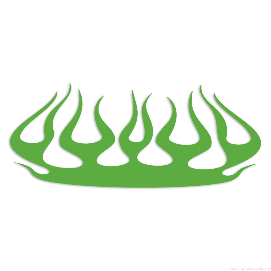 Flame Vinyl Die Cut Decal Sticker - Fire Hot Heat Torch