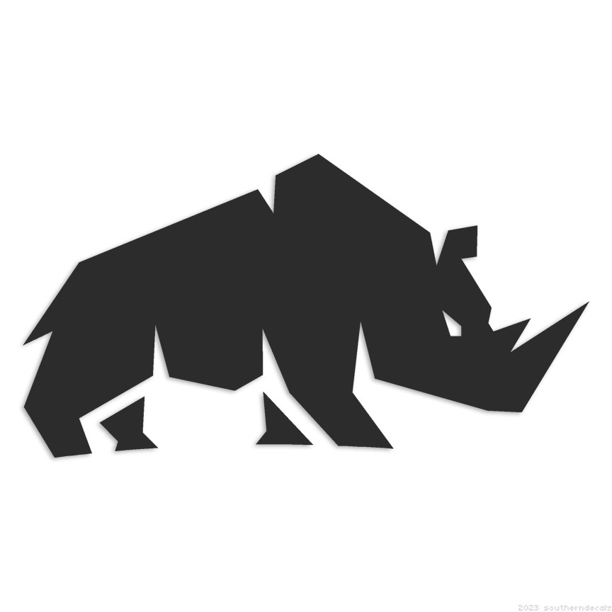 Rhino Logo Sticker