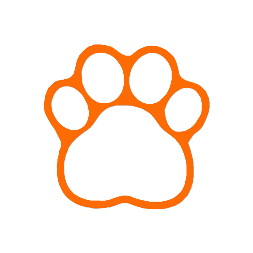 Eight Dog Paw Prints, Vinyl Decal Sticker, Multiple Nigeria