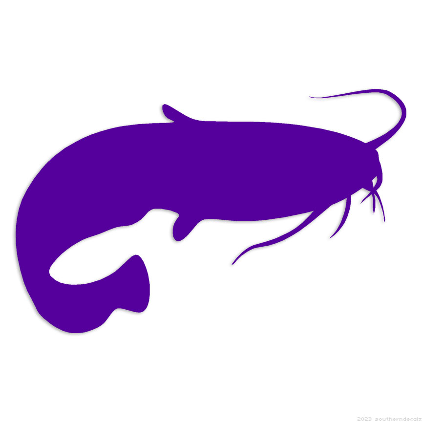 Catfish - Decal Sticker - Multiple Colors & Sizes - ebn6017