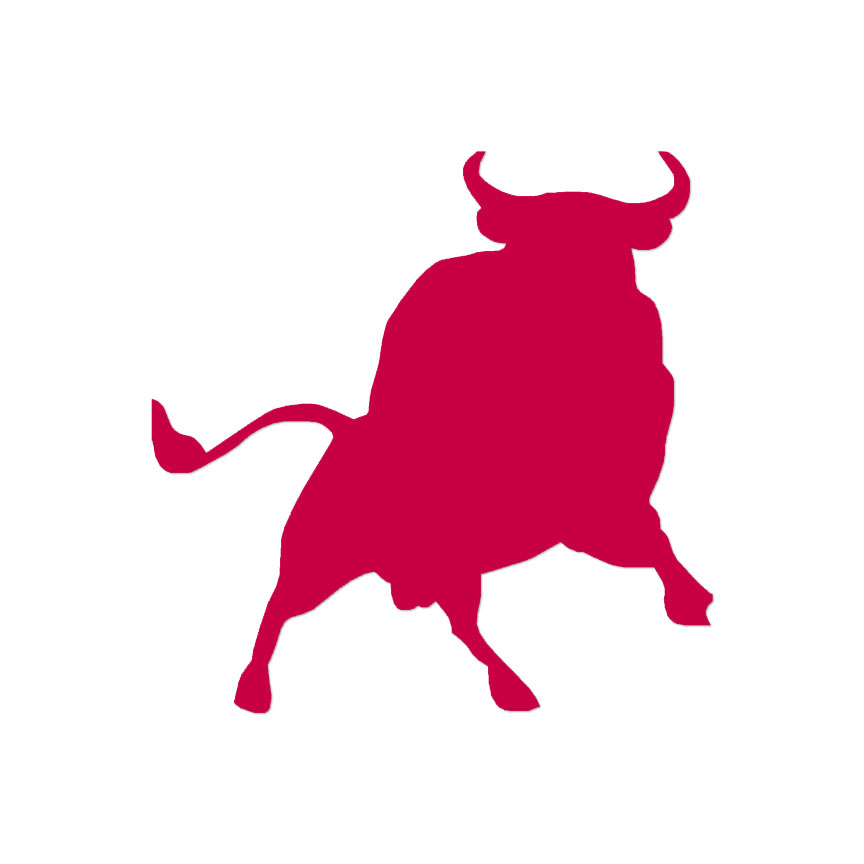 Sticker red bull charging 