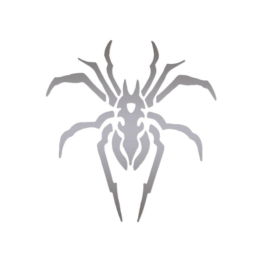 Decal Sticker Spider Arachnid Tribal Multiple Color & Sizes ebn650