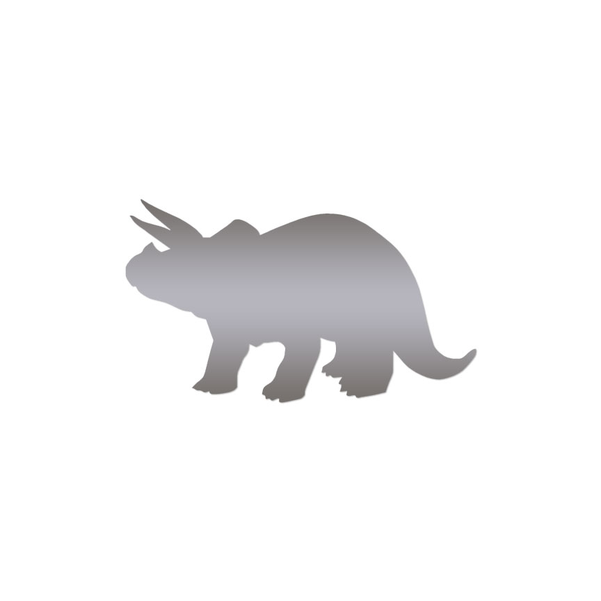 Triceratops Dinosaur Vinyl Decal For Boy's Or Girl's