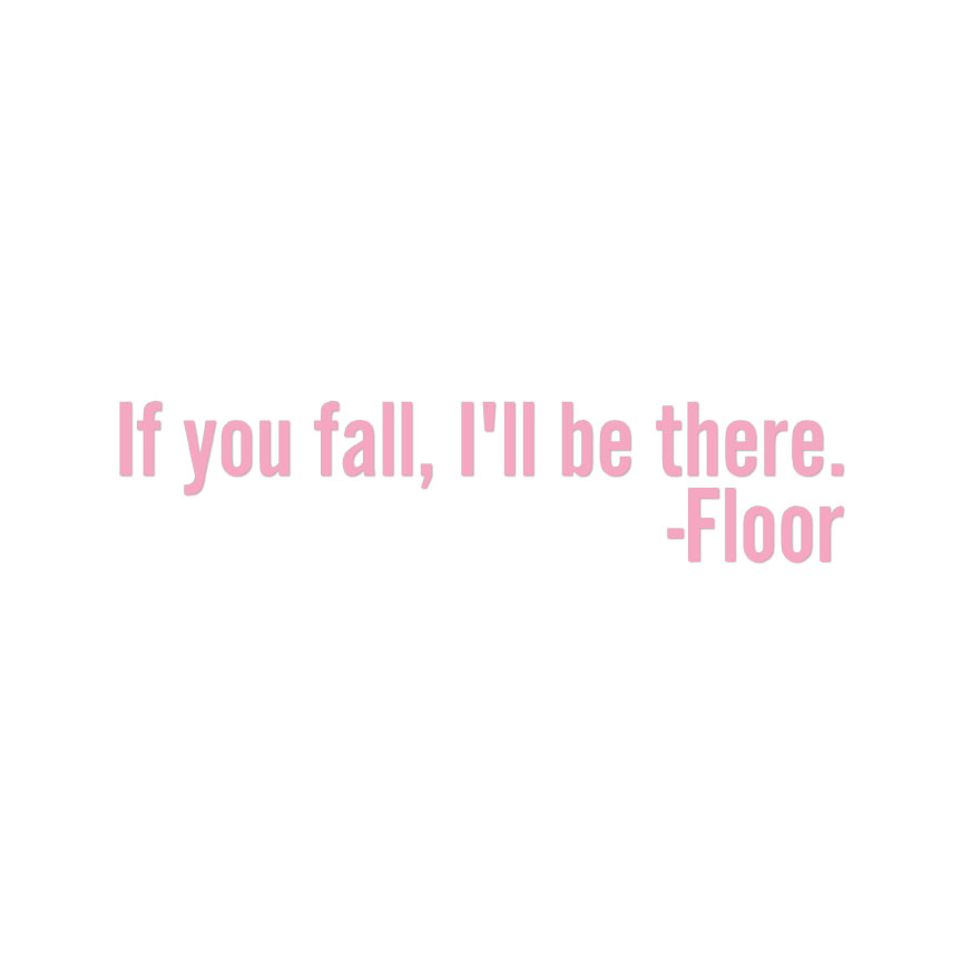 Piso You Fall I'll Be There - Calcomanía adhesiva - Varios colores y tamaños - ebn4207 - Imagen 8 de 19