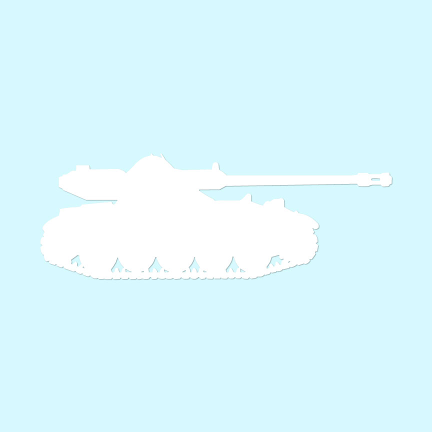 Tank M4 Sherman Military Decal Sticker Choose Color Size #3023