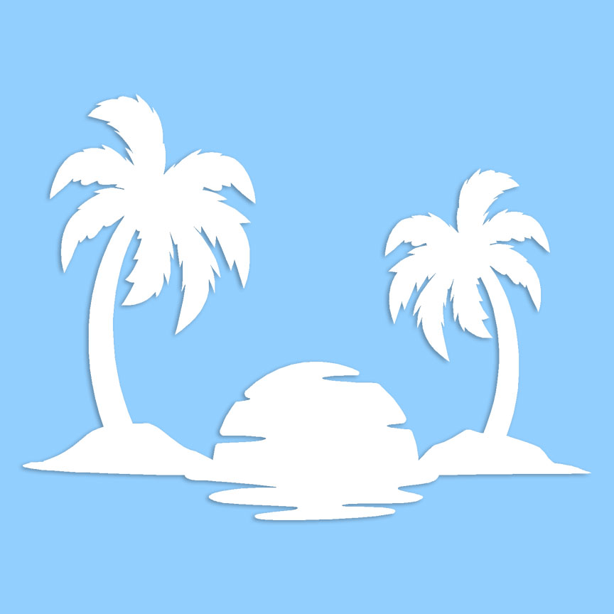 Palm Tree Sticker – Island Haus Co.