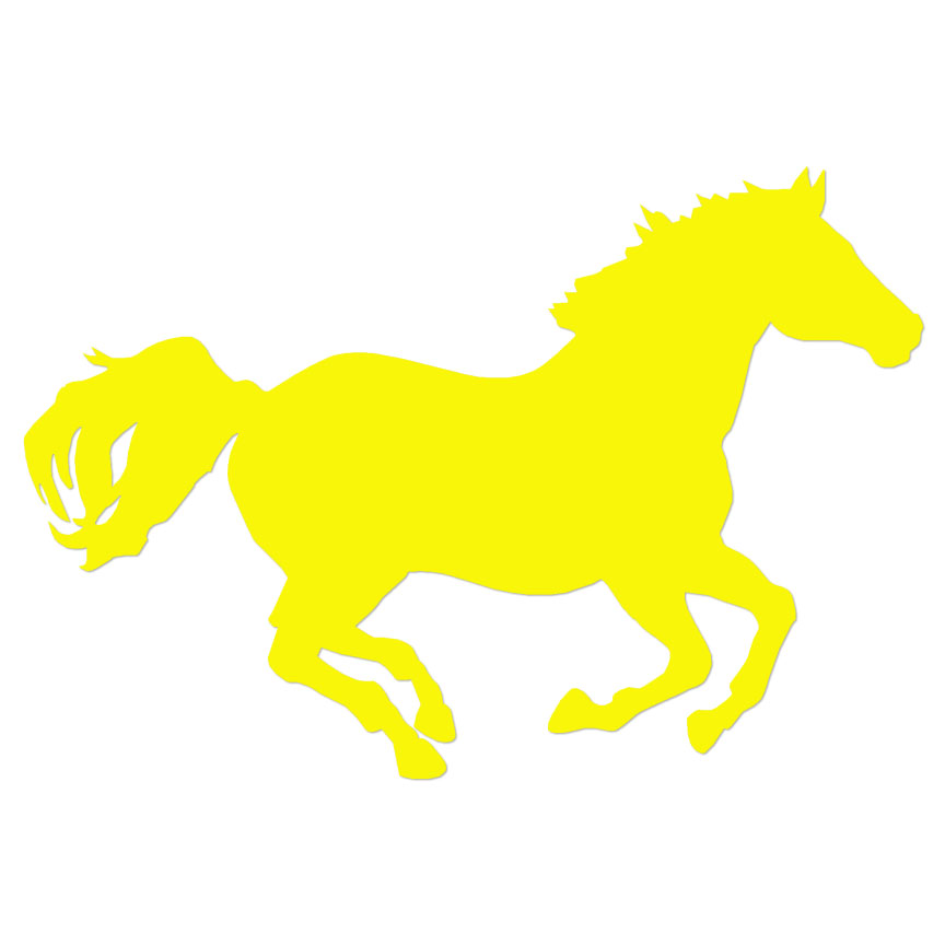Vinyl Decal Sticker ebn381 Multiple Color & Sizes Horse Mustang Running 
