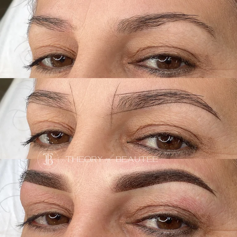 Powder brows with a sheer, velvety finish and natural fullness.
