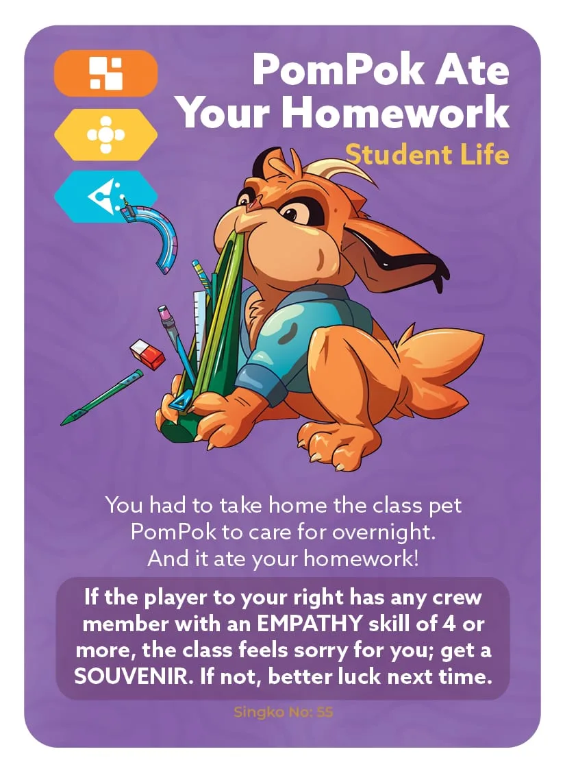PomPok Ate Your Homework — card 55