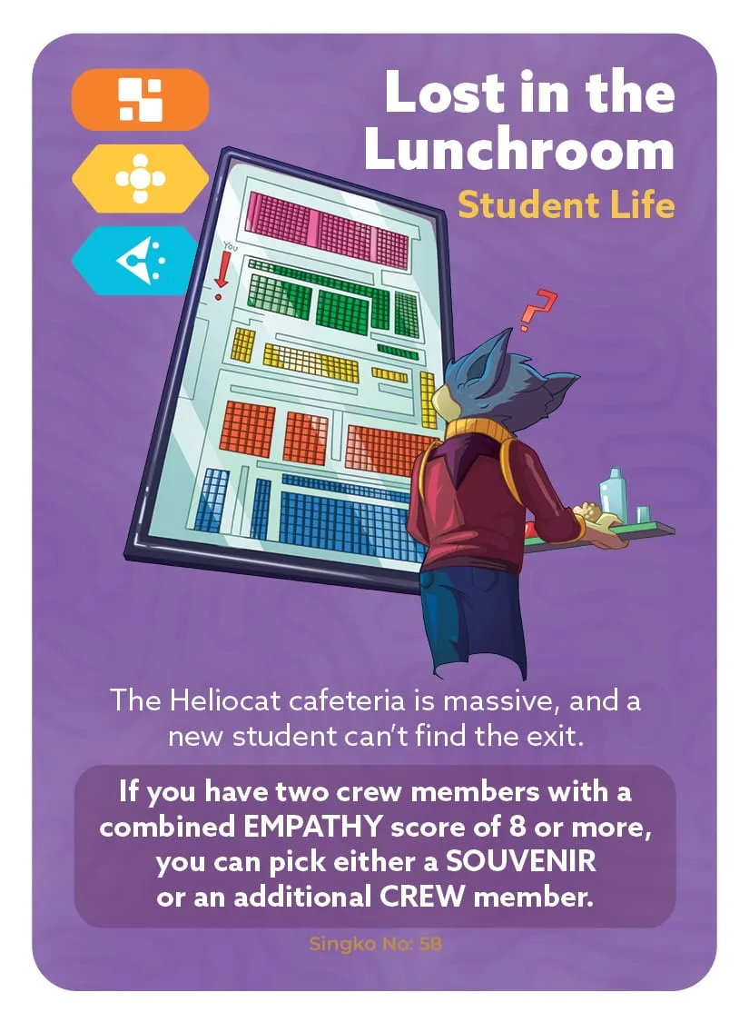 Lost in the Lunchroom — card 58