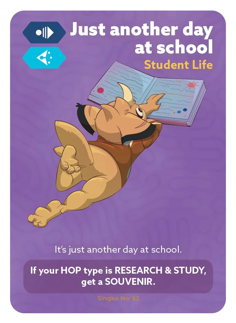 Just another day at school — card 62