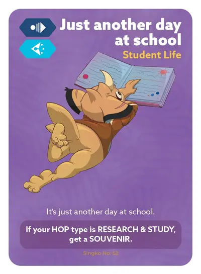 Just another day at school — card 62