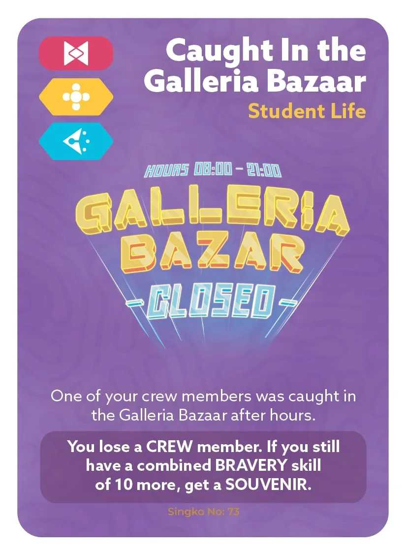 Caught In the Galleria Bazaar — card 73