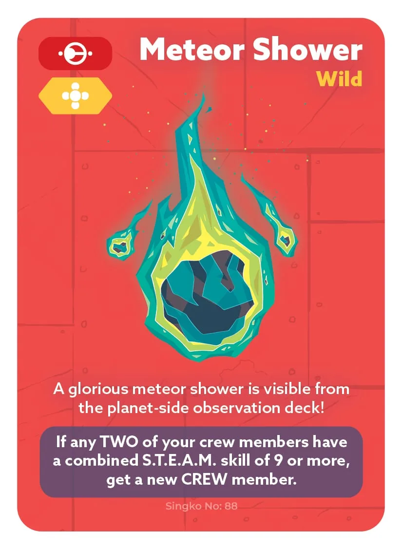 Meteor Shower — card 88