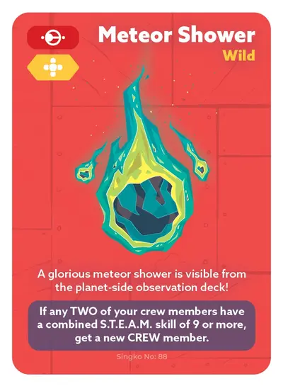 Meteor Shower — card 88