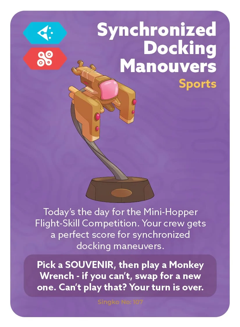Synchronized Docking Maneuvers — card 107