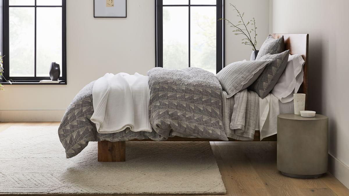 Organic Cover Linework Cotton Textural Duvet