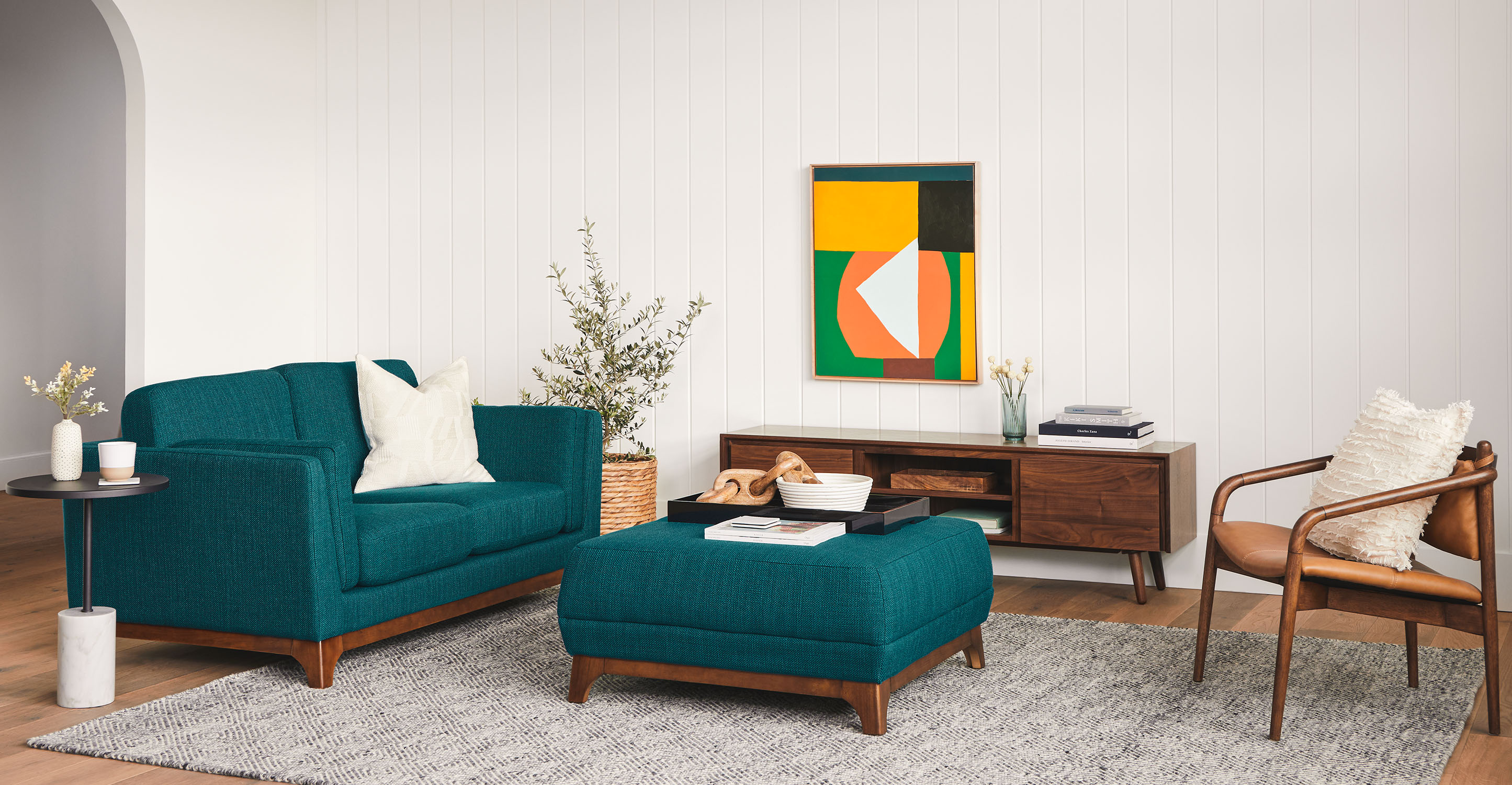 Ceni lagoon blue sofa deals