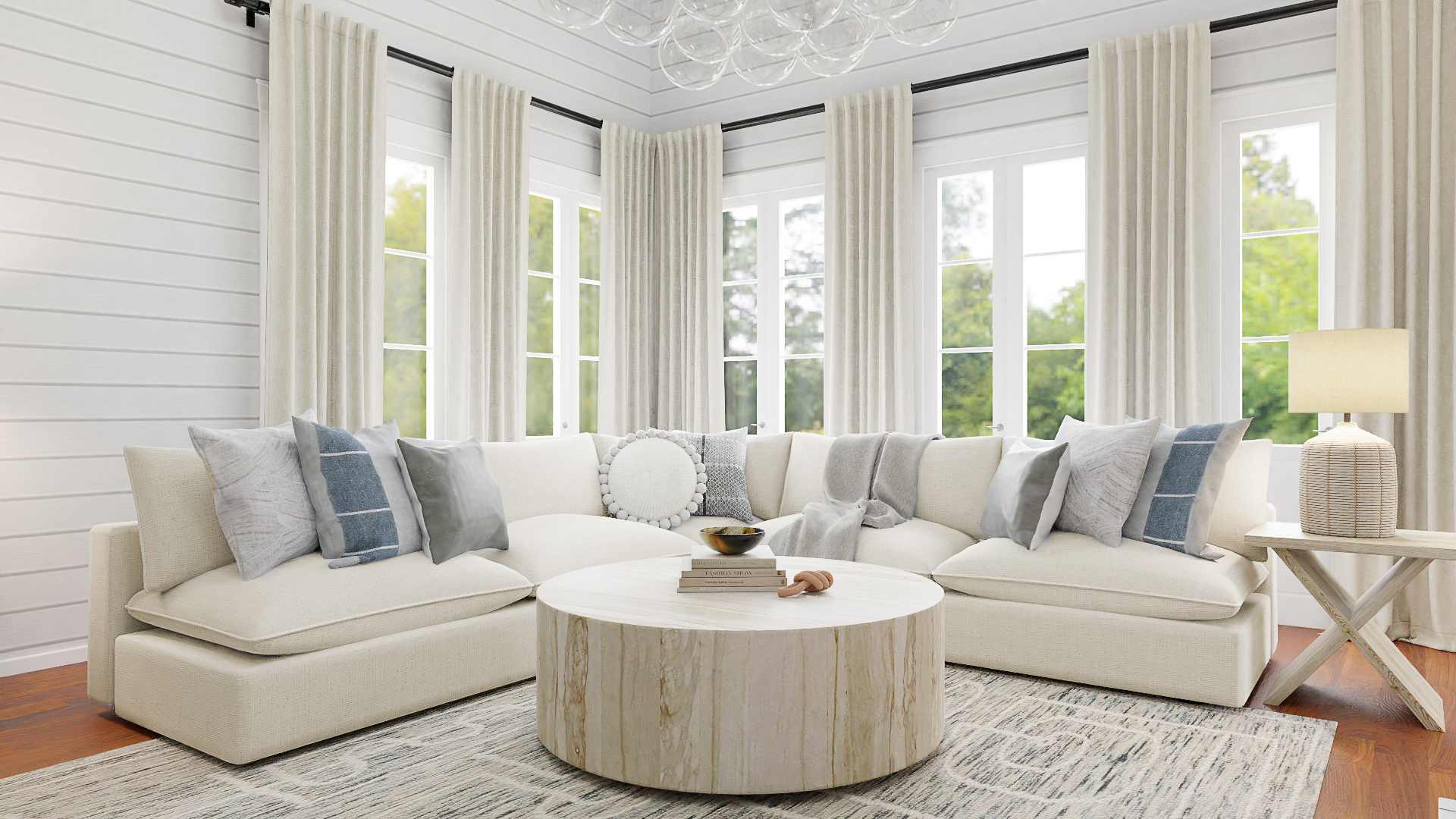 Designer White Living Room Furniture