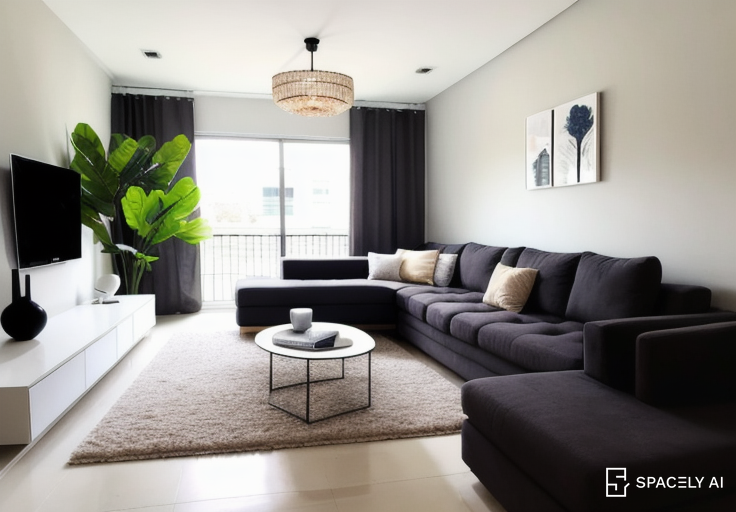 Premium AI Image  interior of living hall modern decor elegance