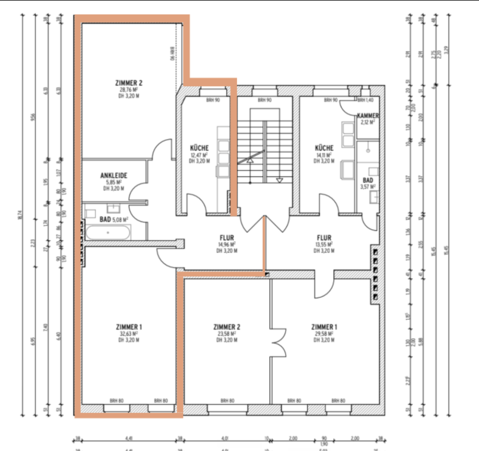 Spacious 2-room apartment at Checkpoint Charlie
