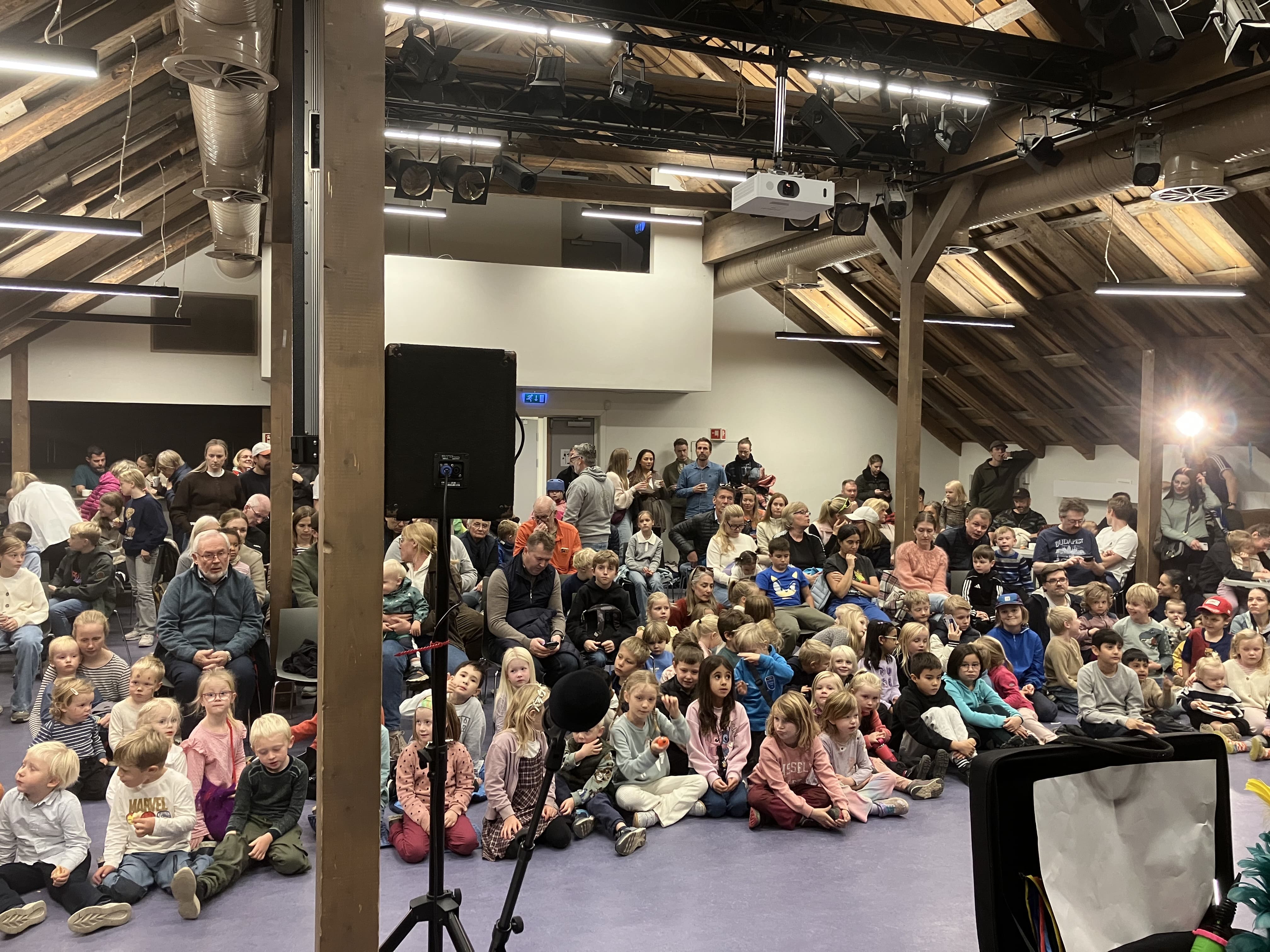 Publikum venter spent på trylleshow