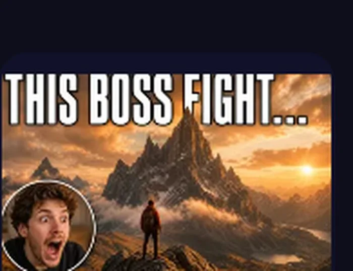 Main + Inset thumbnail style: one dominant frame with a smaller inset reaction shot