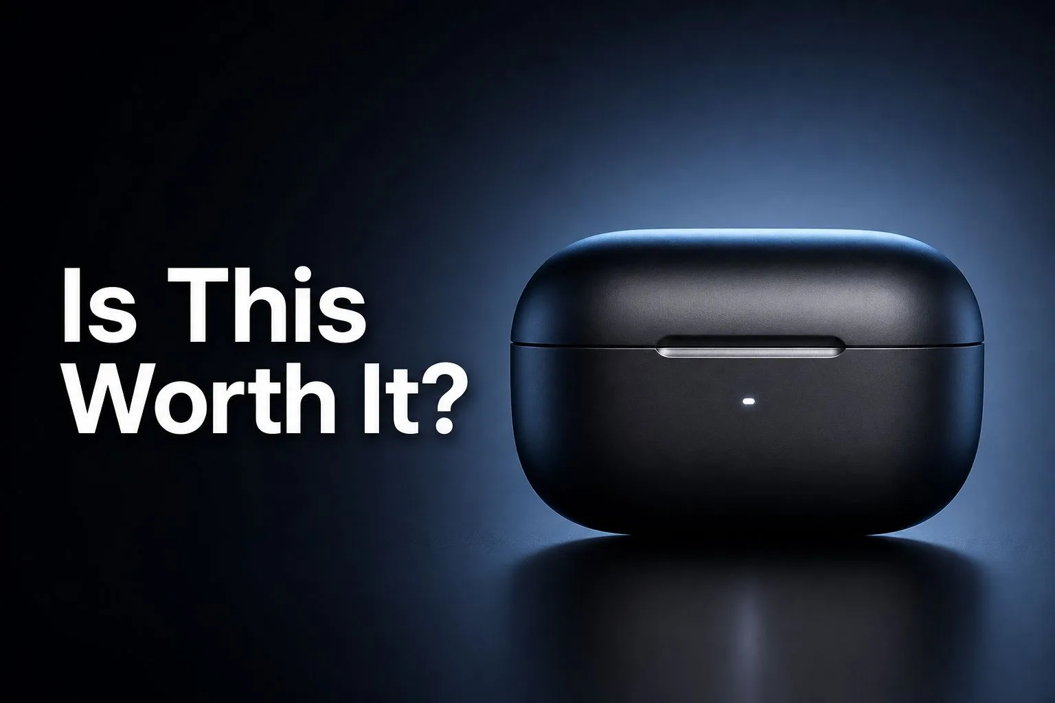 Hero Object thumbnail style: a single product on a dark, dramatic backdrop with bold question text
