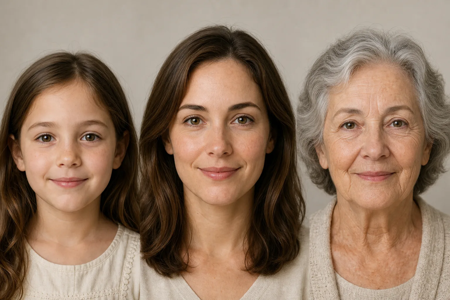 Age progression, de-age or age a character across a timeline