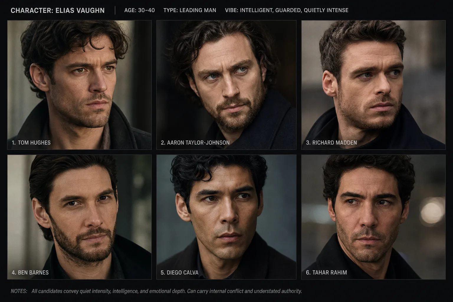 AI casting director, cast a consistent face for every scene