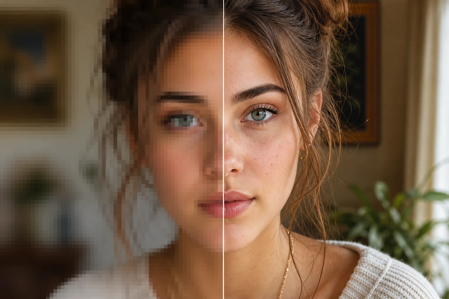 AI image upscaler, enlarge any frame to 4K